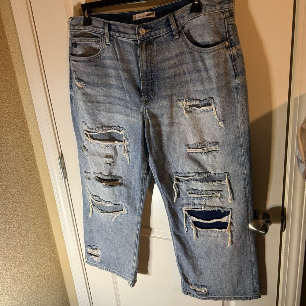 Kancan Distressed Straight Leg Jeans Size 32 | New Without Tags